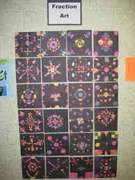 Symmetrical Fraction Art Fraction Art Math Art Projects Math Art