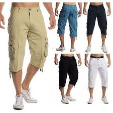 Capture great deals on stylish bermuda shorts for men from polo ralph lauren, carhartt & more. Mens Shorts 3 4 Loose Fit Bermuda Pants Short Summer Long Casual 100 Cotton Ebay