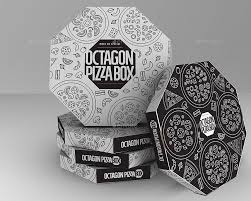 Packaging Mock Up Octagon Pizza Box Fuego