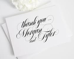 Shop our selection of designs from zazzle now! Calligraphy Names Thank You Cards Thank You Cards By Shine