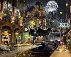 Shop Batman™ Gotham City™ From Thomas Kinkade Studios