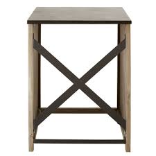 Un caisson de cuisine est souvent composé de 2 côtés, 1 dessus, 1 dessous et souvent d'un fond arrière. Meuble Bas De Cuisine Pour Lave Vaisselle En Pin Recycle Grise Greta Maisons Du Monde