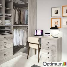 Partie Bureau Dans Un Dressing Sur Mesure Par Optimum Idee Dressing Amenagement Dressing Agencement Bureau