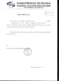 Neândoielnic exersînd vom ajunge să ânvățăm că îndemînarea de a scrie corect cu î din i sau â din a vine doar perseverînd. AdeverinÈ›Äƒ Colegiul Medicilor Din Romania Beglaubigte Ubersetzungen