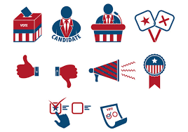 Flat icons, material icons, glyph icons, ios icons, font icons, and more design styles. Set Of Presidential Elections Icon Kostenloser Vektor Download 383305 Cannypic