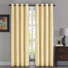 Accentuate the rooms in your home with curtains, which come in a variety of colors, styles, and lengths. Pair Victoria 100 Blackout Curtain Panels Jacquard Thermal Insulated Set Of 2 108x96 Light Yellow Walmart Com Walmart Com