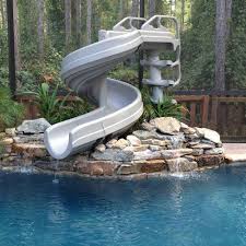 G Force 360 Degree Super Pool Slide Inground Pool Slides Backyard Pool Landscaping Pool Landscaping