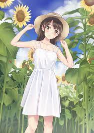 夏休みの一コマひまわり編 ゆきまるの作品 pixiv 可愛いアニメガール アニメの壁紙 アニメの描き方