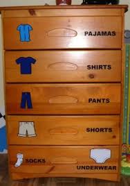 Dresser Labels For Kids I Can Do It By Myself Great Idea Of Toddlers Trying To Become Independent And Dress Th Organization Kids Kids Room Toddler Rooms