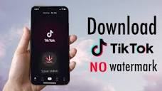 How to Download TikTok Video Without Watermark in iPhone - YouTube