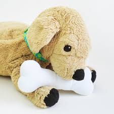 Sew 1/2 and buy 1/2 for the perfect handmade gift for kids. Kids Can Sew Stuffed Animal Dog Bone Free Pattern Cucicucicoo