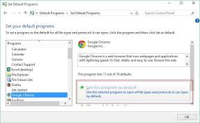 Click google chrome and make it as the default browser in your windows 10 computer. How To Set Google Chrome As Default Browser In Windows 10