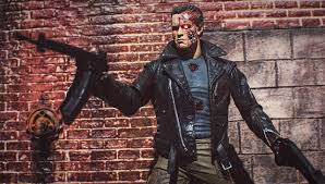A human soldier is sent from 2029 to 1984 to stop an almost indestructible cyborg killing machine, sent from the same year, which has been programmed to execute a young woman whose unborn son is the key to humanity's future salvation. Photos Terminator Genisys Arnold Schwarzenegger Robots Doll Toys
