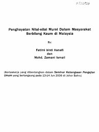 Rakyat juga mesti melengkapkan diri dengan semangat disiplin yang kuat. Penghayatan Nilai Nilai Murni Dalam Masyrakat Berbilang Kaum Di Malaysia