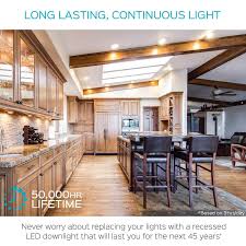 Shop Luxrite 8 Inch Square Ultra Thin Led Recessed Light With J Box 25w 2200 Lumens 0 10v Dimmable Ic Damp Rated 6 Pack Overstock 28866966