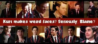 This Is So True But Blaine Is So Cute With His Facial Expressions Glee Memes Klaine Glee