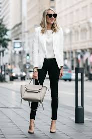 Black And White Blazer Womens Outfit Ladies Fashion Ideas Which Look Amazing 547 Womensfashionresale Ladiesfashionideas Fashionable Work Outfit Professional Work Outfit Spring Business Outfits