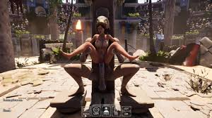 A statue is fucking Lara Croft while 1,000 viewers are watching.