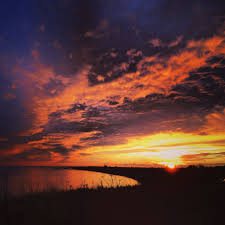 Sunset Over Bridlington Bay Featured On The Bbc Weather Website Yellow Sky Sunset Sky