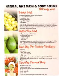 The Rainbow Diet By Deanna Minnich Free All Natural Face Mask Recipes Chart Included