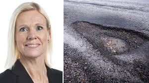 Larmade om dåliga vägar