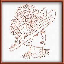 Victorian Women Faces Redwork Embroidery 31 Oregonpatchworks Redwork Embroidery Redwork Redwork Patterns