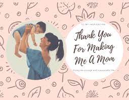 Thank You For Making Me A Mom Craftythinking