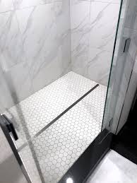 Quickdrain Linear Drains As A Shower Design Element In 2020 Bathroom Design Inspiration Shower Design Bathroom Design