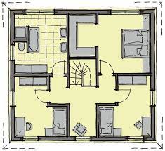 fertighaus stadtvilla grundriss obergeschoss mit walmdach treppe mittig mit galerie insgesamt 4 zimmer ca 150 qm haus stadtvilla haus grundriss walmdach