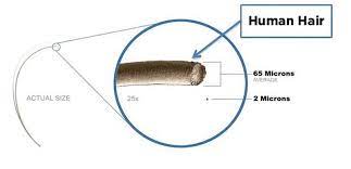 In my research, i have found the diameter of human hair to range from 17 to 181 µm (millionths of a meter). Here S What Experts Say About The Thickness Of Human Hair