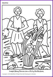 Coloring (joseph being thrown into the pit) source : Joseph Thrown In Pit By Brothers Vacation Bible School Sunday School Teacher Bible Coloring Pages