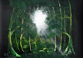 Emerald Forest 1 Spray Art Painting By Gary R Collins Art Painting Art Painting