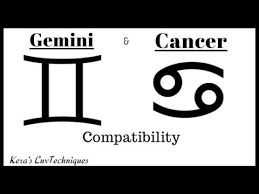 Never let your gemini partner take over your life. Gemini And Cancer Compatibility Youtube