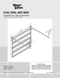 30 please do not return this product to the store. Wayne Dalton And 9600 User Manual Manualzz