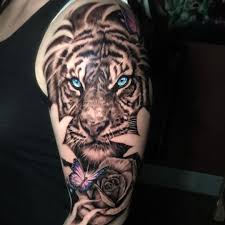 Black And Grey Realism Tattoo Artists Calgary Start To This Tiger Tiger Lillie Piece Gonna Be A Full Upper Half Sleeve Tigertattoo Realismtattoo Yyc Calgary Tattoo Artists Tiger Tattoo Sleeve Tattoos