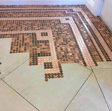 .flooring, find the best diy penny flooring deals, sourcing the right diy penny flooring supplier can be china square flooring medallions. Jeweler Creates Her Own Diy Penny Floor Using 7 500 Pennies