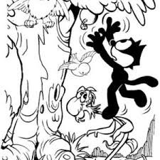 Little elephant with big eyes. Felix The Cat Coloring Pages Kids Play Color