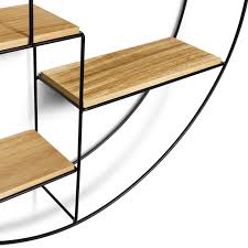 Cette étagère industrielle design dispose de 4 étagères de rangement et de 4 tiroirs fermés. Etagere Murale Ronde Industrielle Pas Cher Lily Id Marketv