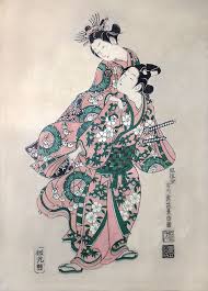 nach toyonobu ichikawa nakamura kumetaro sanogawa ichimatsu acryl auf mollino 65 x 90 cm 2015 japanese art art traditional art