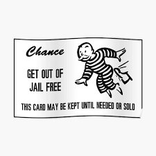 Use a â€œget out of jailâ€ free card.â€ this method only works when you have a â€œget out of jailâ€ free card.roll doubles. Monopoly Jail Wall Art Redbubble
