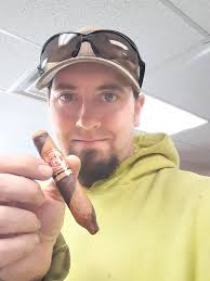 Celebrating Halloween birthday with cigars