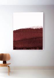 Dark Red Wine Print Boho Art Dark Red Art Print Minimal Maroon Print Abstract Red Wall Art Mini Red Wall Art Red Art Red Art Print