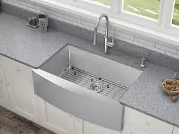 A beautiful sink can dress up any kitchen or bathroom and elevate the sophistication and style of the space. Tuscany Farmhouse Apron Sink 33 Stainless Steel Single Bowl Kitchen Sink At Menards