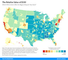 these maps show where a dollar goes furthest in the u s