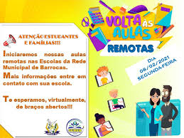 Esperança pelo novo ano letivo que está por vir. Jornal Nossa Voz Barrocas Ba Barrocas Rede Municipal Inicia Ano Letivo Com Aulas Remotas Nesta Segunda Feira 08
