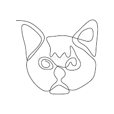 Apprendre à dessiner un chat en quelques étapes simples. Dessin Au Trait Continu Simple De Tete Mignonne De Chat De Chaton Illustration De Vecteur Illustration Du Chaton Continu 152986487