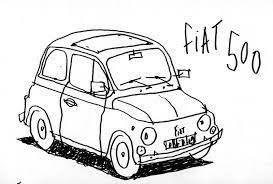 philippe doro fiat 500 carte postale voitures anciennes dessin coloriage de dinosaure dilophosaurus