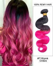 16 T1b Pink Black Pink Ombre Hair Body Wave Hair Bundles Remy Human Hair Extensions Hair Color Pink Pink Ombre Hair Pink Hair Dye