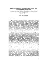 Definisi/arti kata 'agama' di kamus besar bahasa indonesia (kbbi) adalah n ajaran, sistem yang mengatur tata keimanan (kepercayaan) dan aga·ma n ajaran, sistem yang mengatur tata keimanan (kepercayaan) dan peribadatan kepada tuhan yang mahakuasa serta tata kaidah yang. Pdf Dua Sisi Putusan Mahkamah Konstitusi Legalisasi Penganut Aliran Kepercayaan Setara Dengan Agama Converted