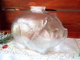 Large Glass Piggy Bank Clear Glass Coin Bank Clear Glass Bake Sale Glass Here you can explore hq piggy bank transparent illustrations, icons and clipart with filter setting like size, type, color etc.